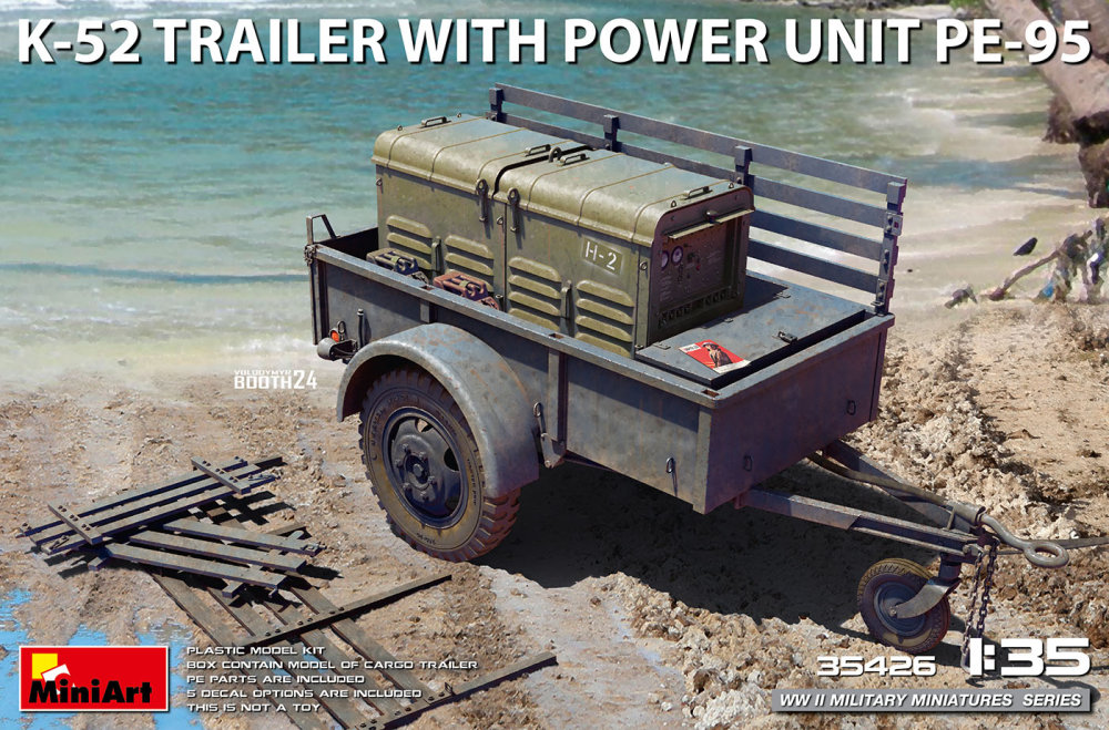 1/35 K-52 Trailer w/ Power Unit PE-95