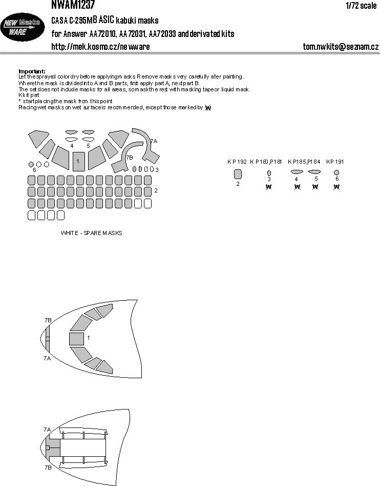 1/72 Mask CASA C-295M BASIC (ANSWER)