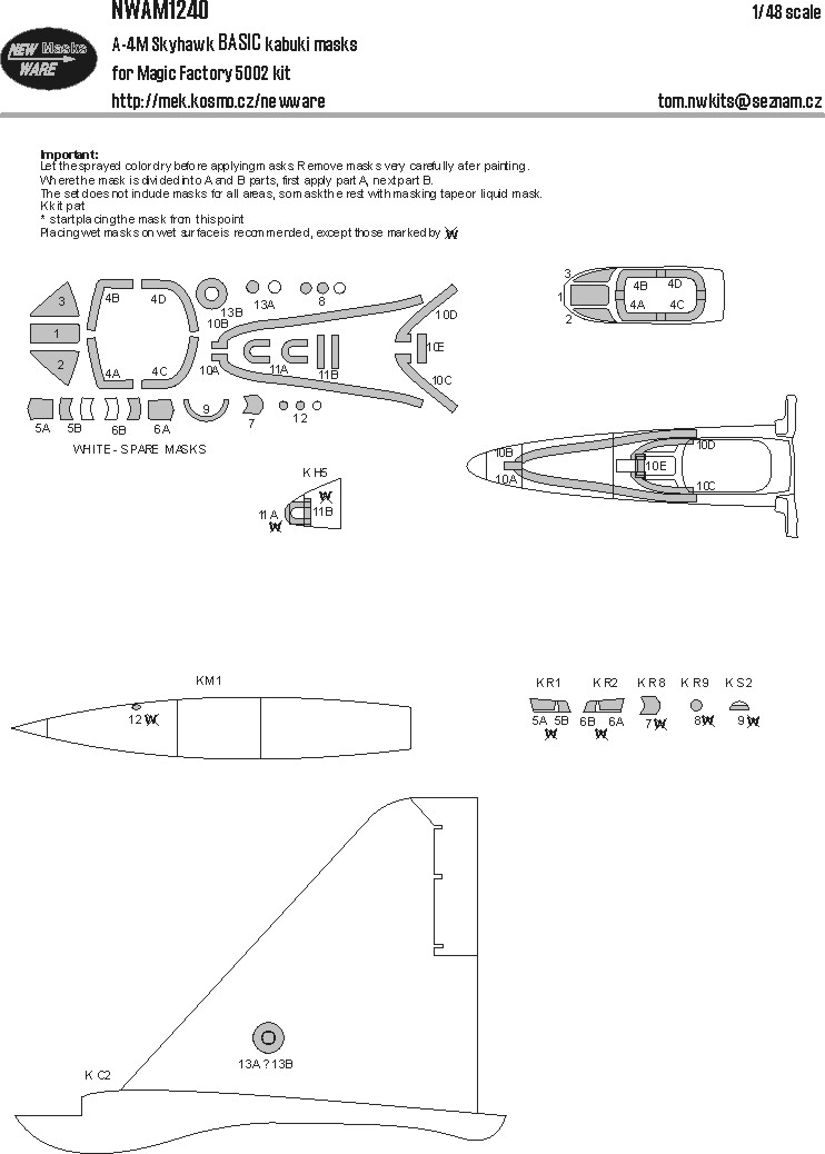 1/48 Mask A-4M Skyhawk BASIC (MAGIC F.)