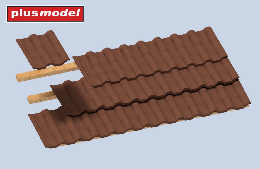 1/35 Roof tiles - corrugated (84 pcs.)