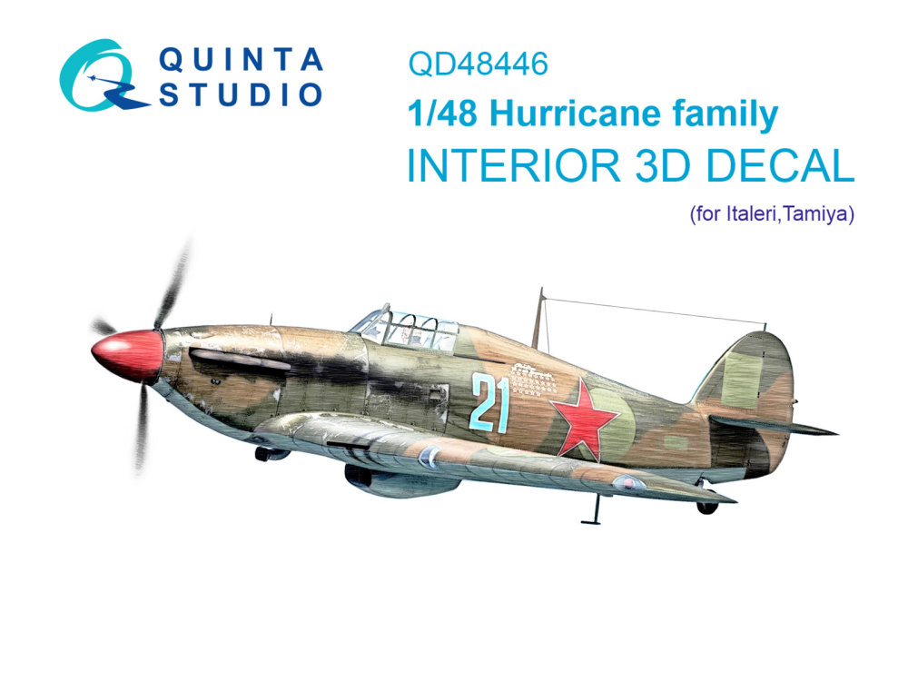 1/48 Hurricane family 3D-Print.&col.Interior (ITA)