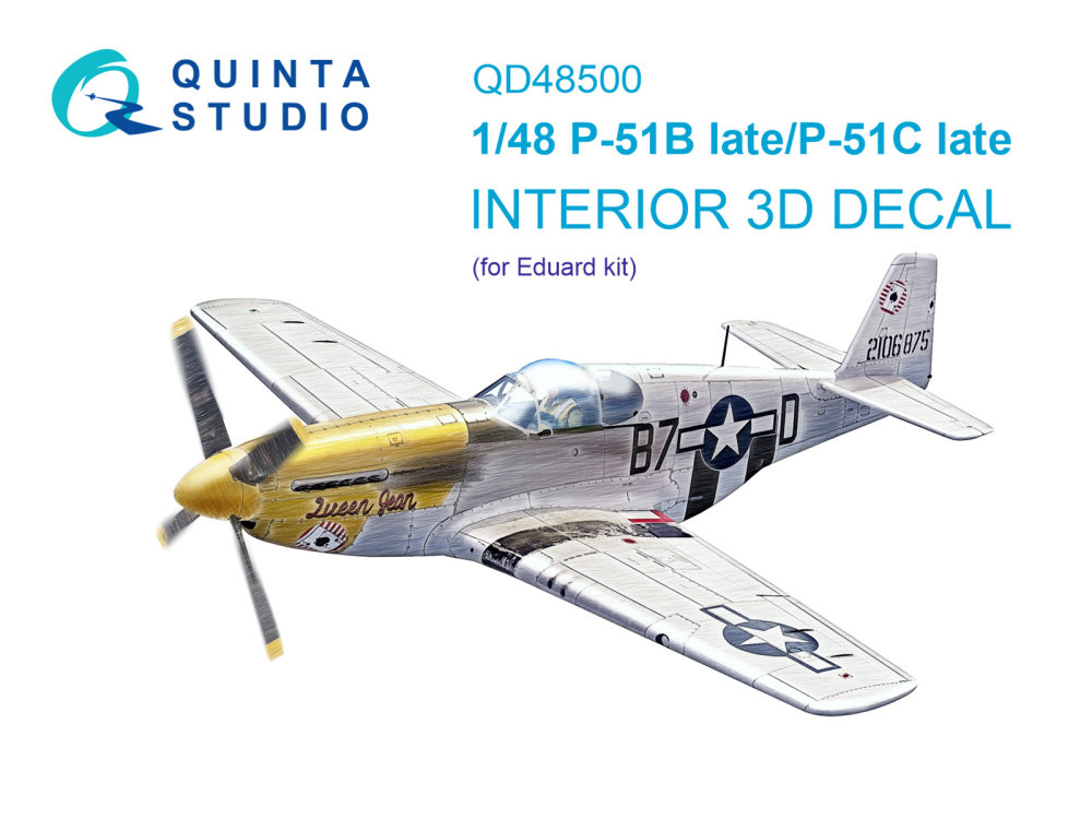 1/48 P-51B late/P-51C Late 3D-Print.&col. Interior