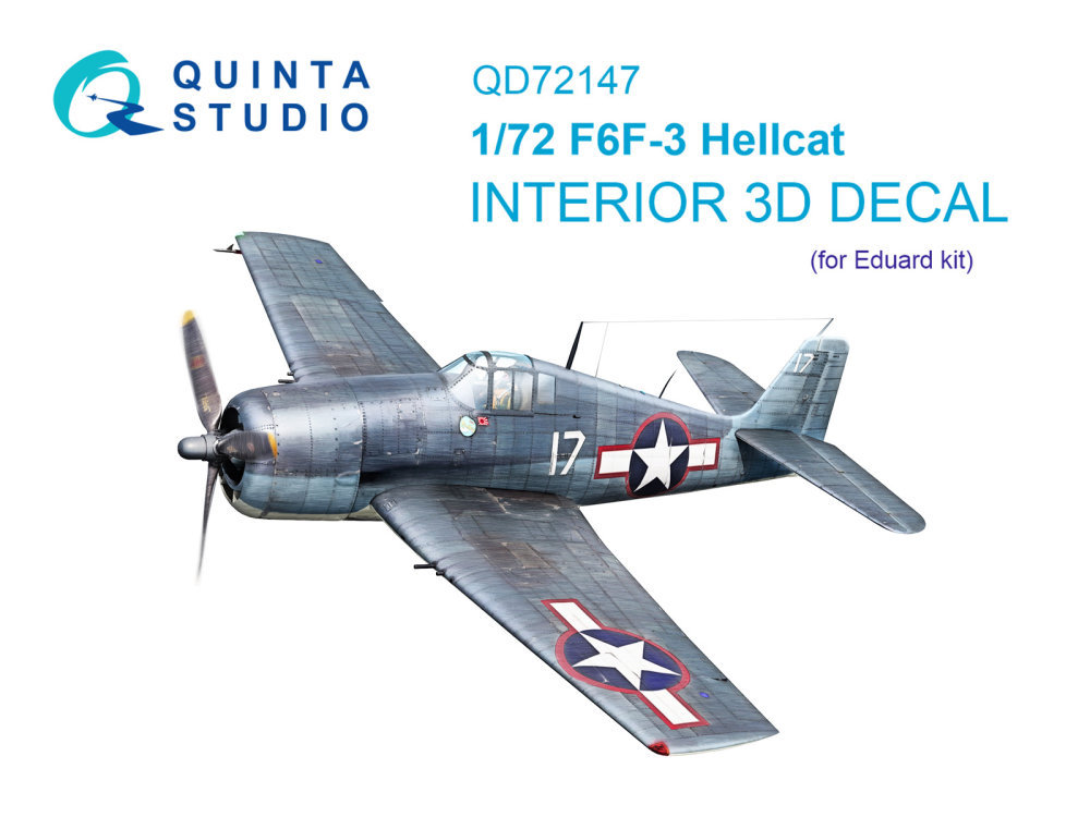 1/72 F6F-3 Hellcat 3D-Print.&col. Interior (EDU)