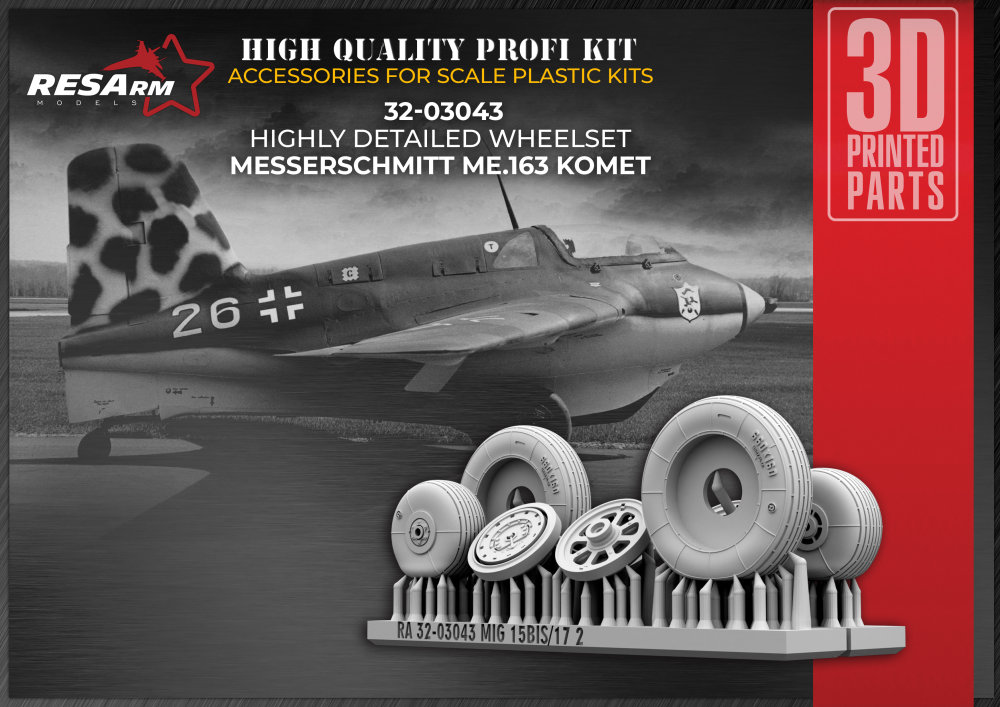 1/32 Me 163 Comet wheels set