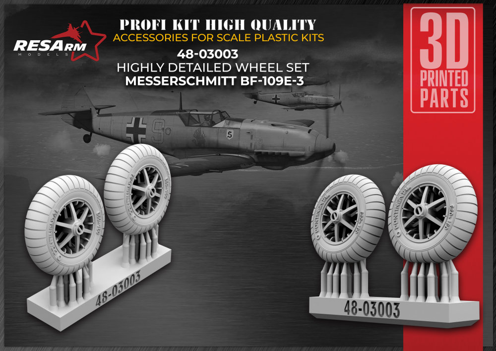 1/48 Messerschmitt BF 109 E wheels set