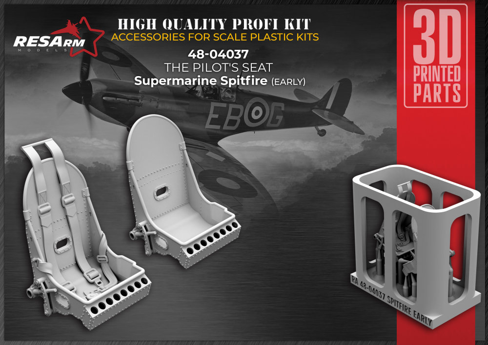 1/48 Supermarine Spitfire (early) Pilot's Seat