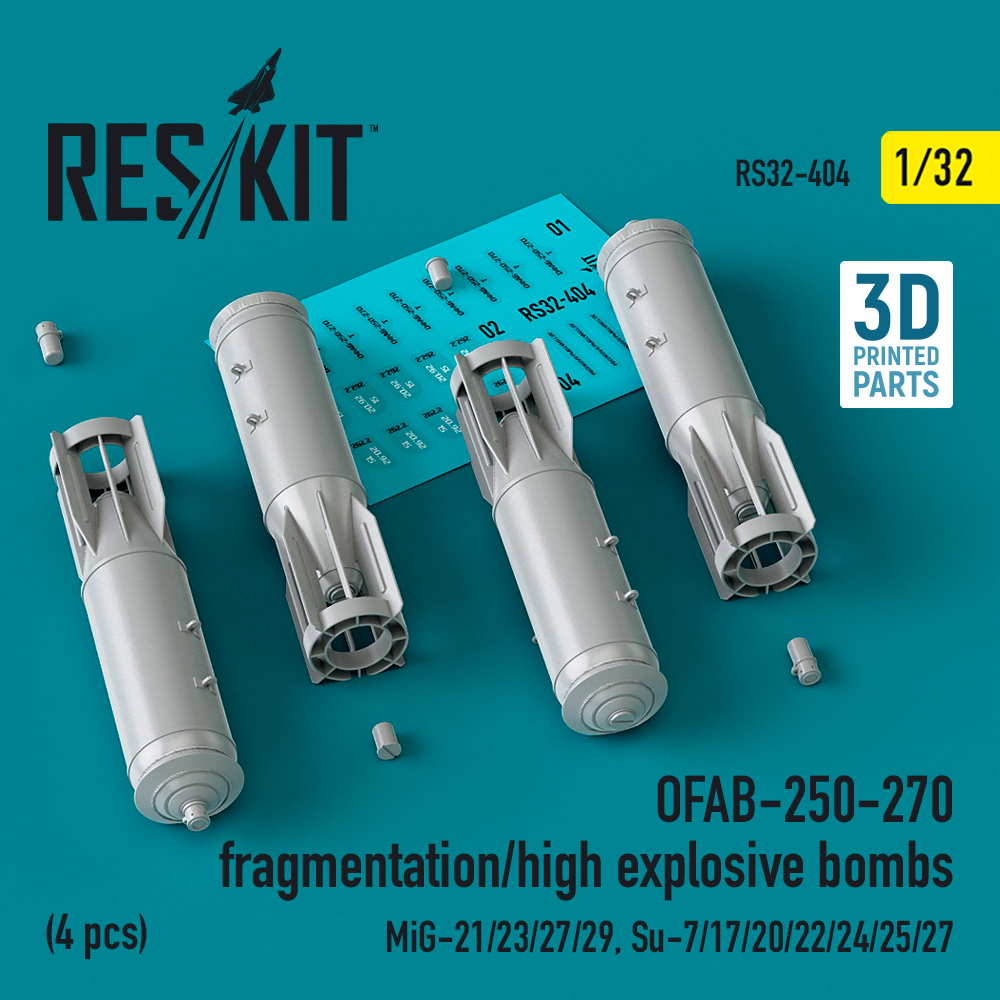 1/32 OFAB-250-270 fragmentation/H-E bombs (4 pcs.)