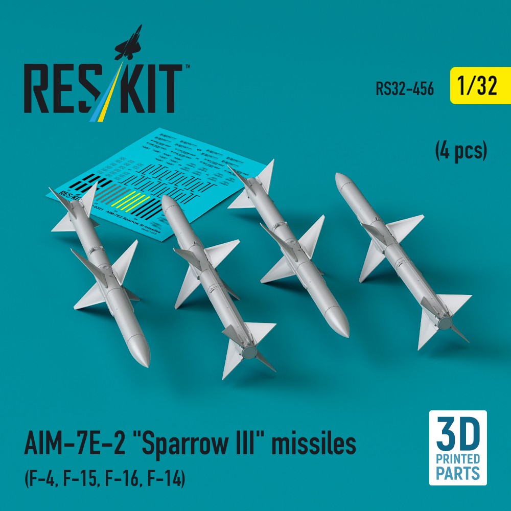 1/32 AIM-7E-2 'Sparrow III' missiles (4 pcs.)