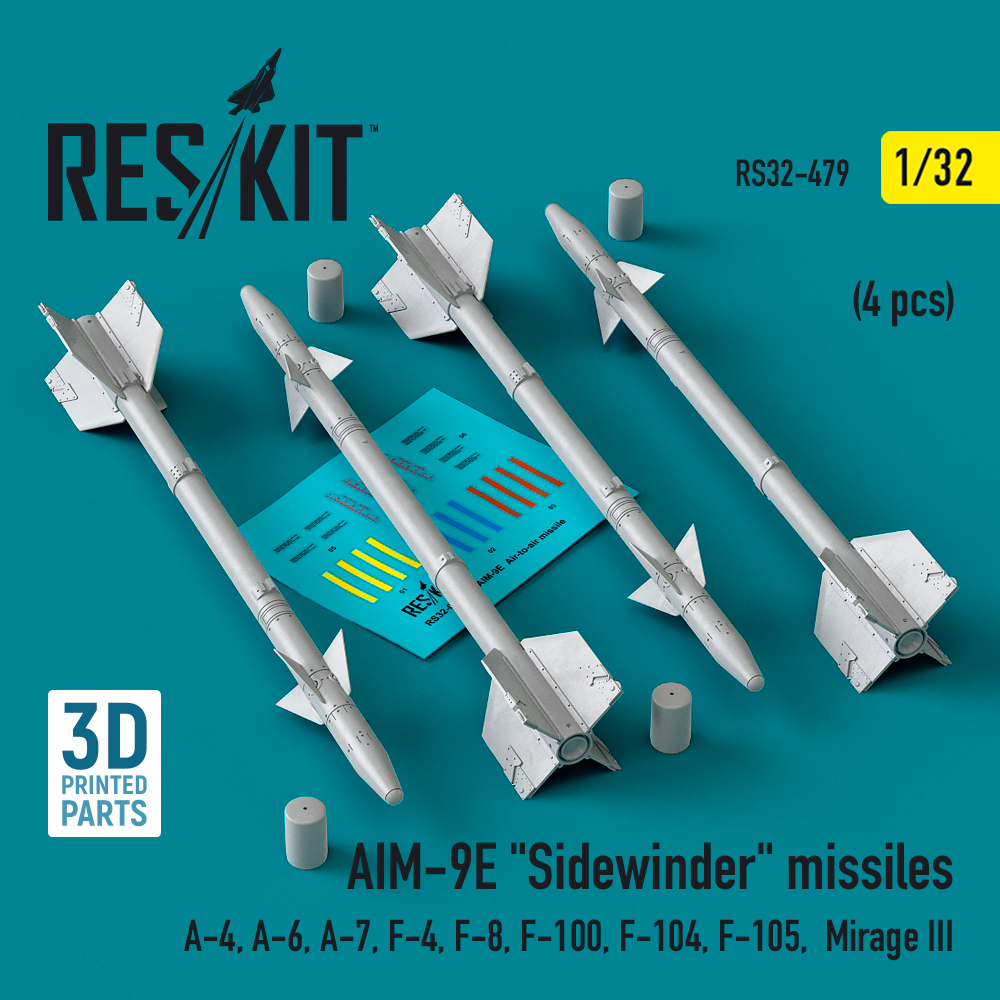 1/32 AIM-9E 'Sidewinder' missiles (4 pcs.)