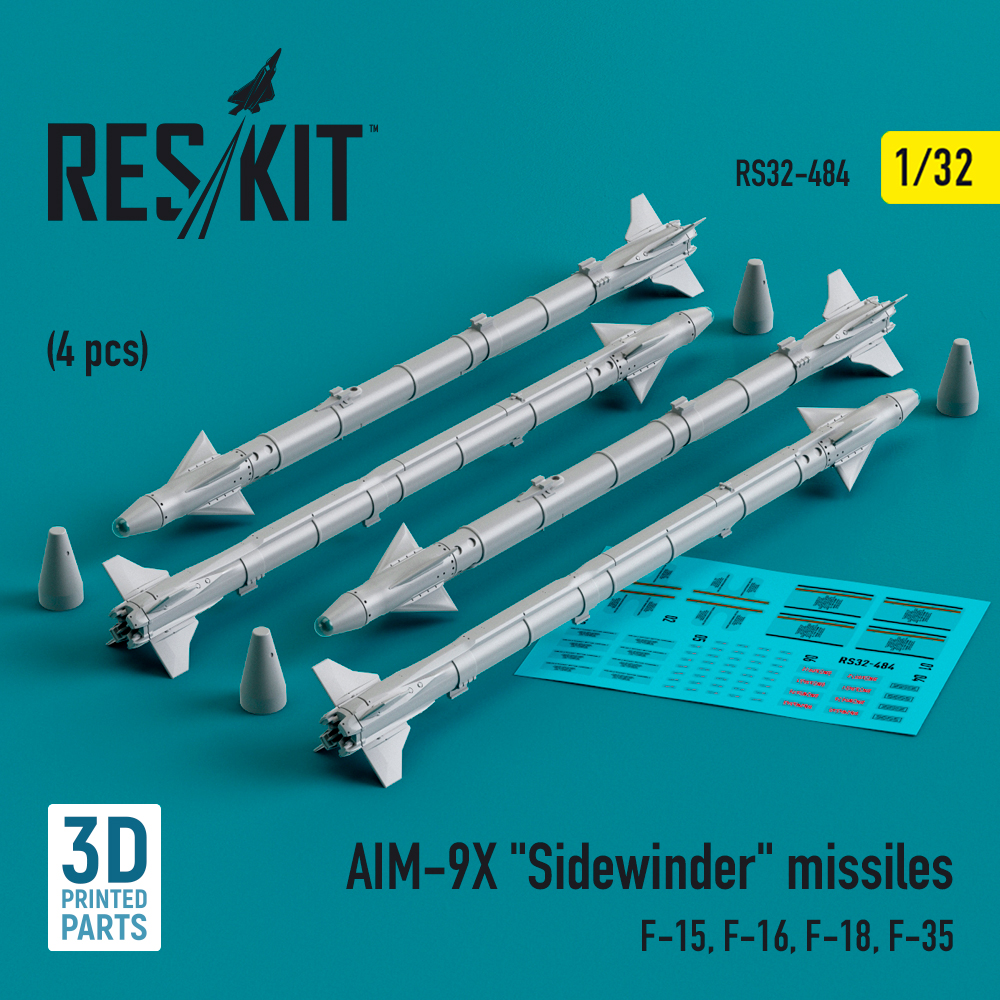 1/32 AIM-9X 'Sidewinder' missiles (4 pcs.)