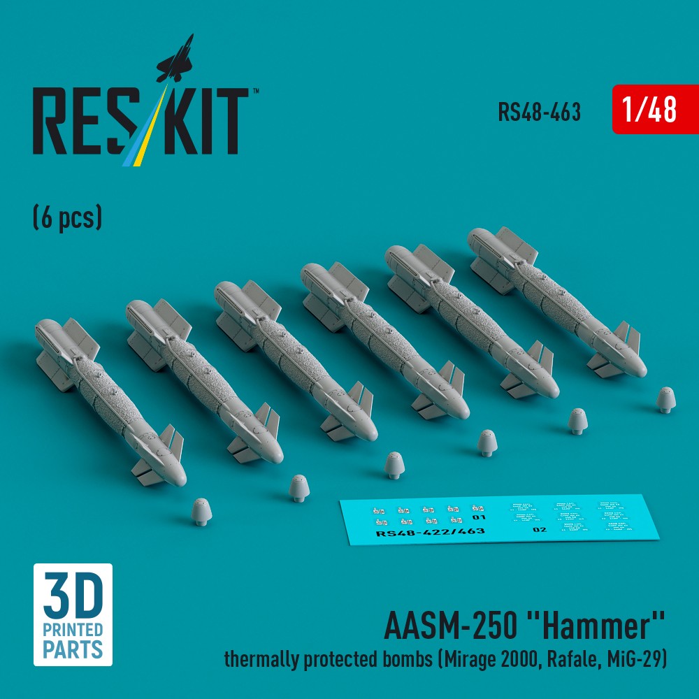 1/48 AASM-250 'Hammer' thermally protected bombs