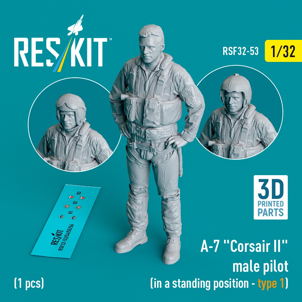 1/32 A-7 'Corsair II' male pilot stand.position 1