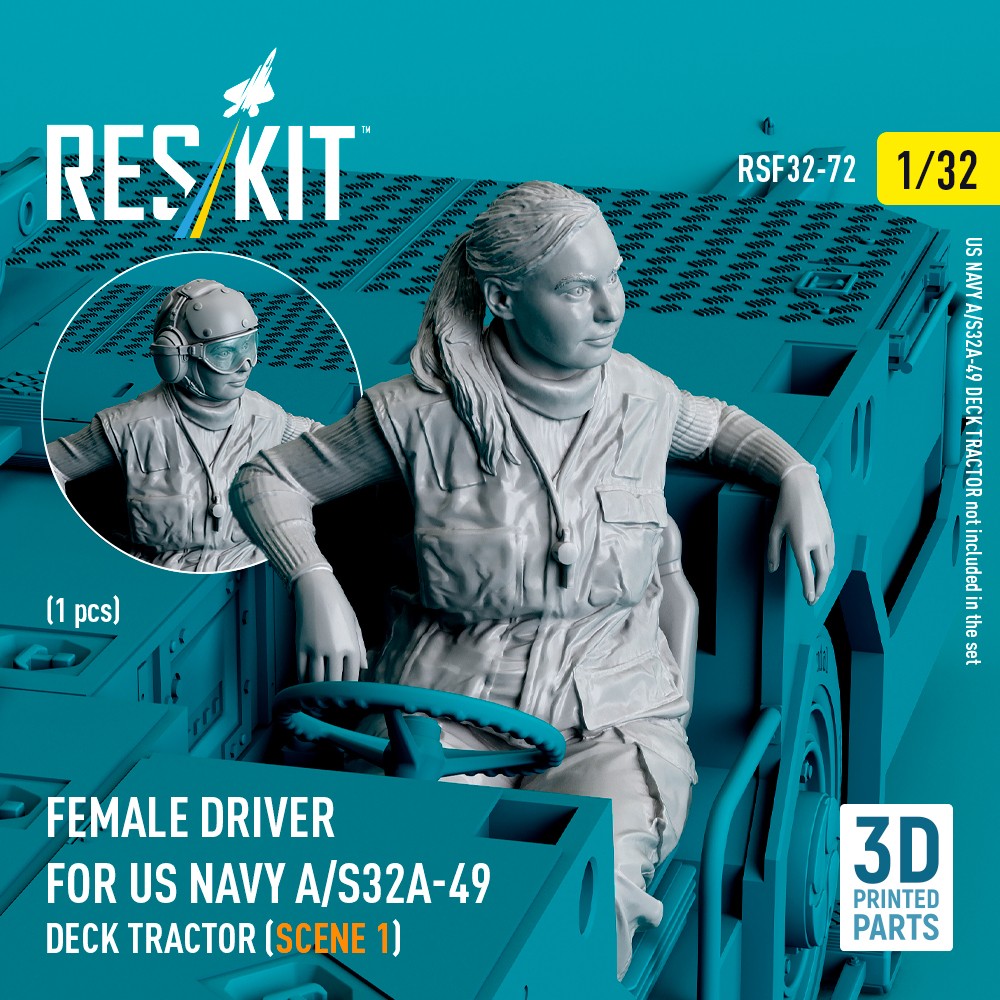 1/32 Female driver US NAVY A/S32A-49 Deck Tractor