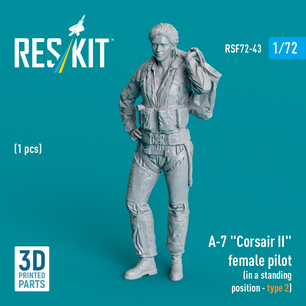 1/72 A-7 'Corsair II' female pilot stand.posit. 2