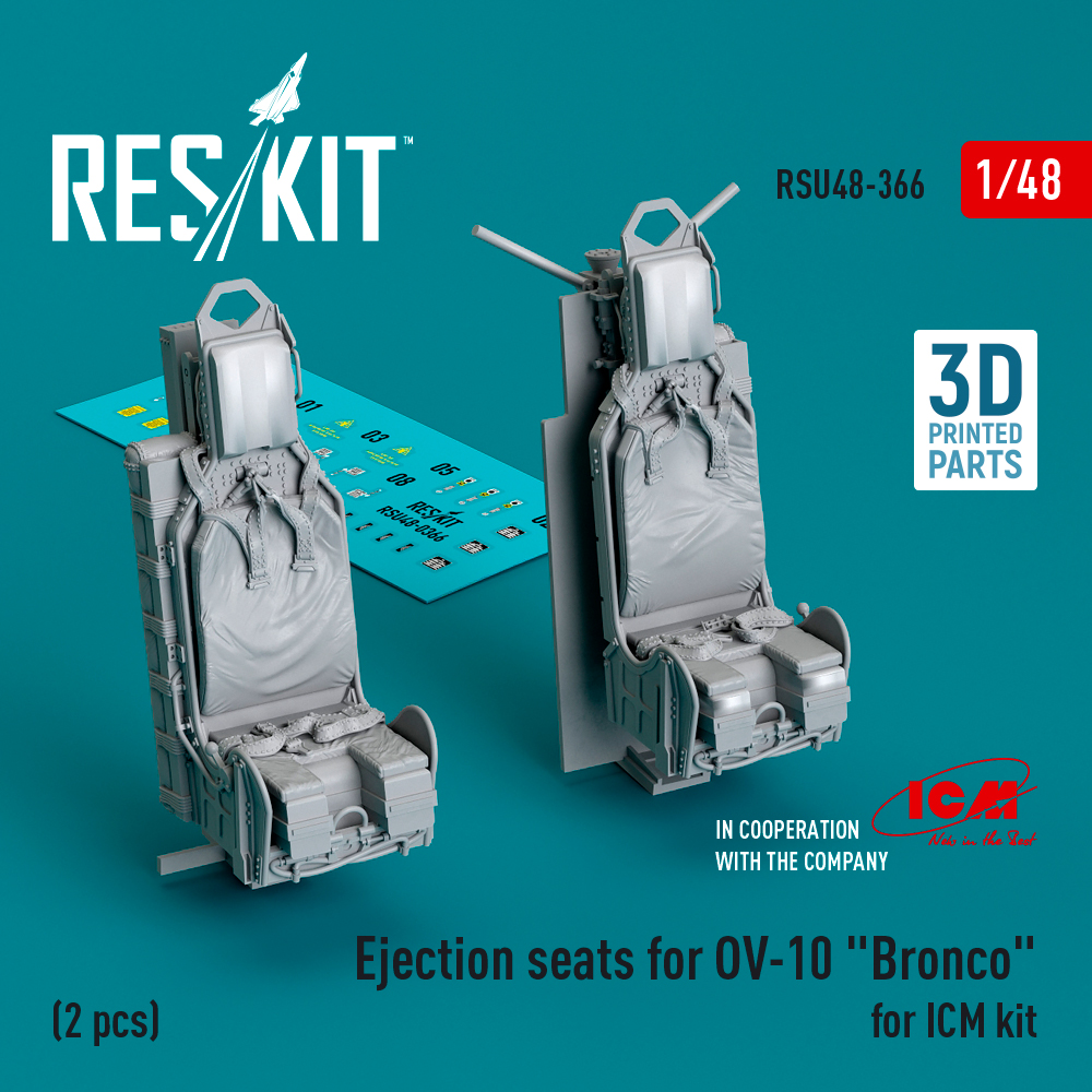 1/48 eject. seats for OV-10 'Bronco' (2 pcs.) (ICM