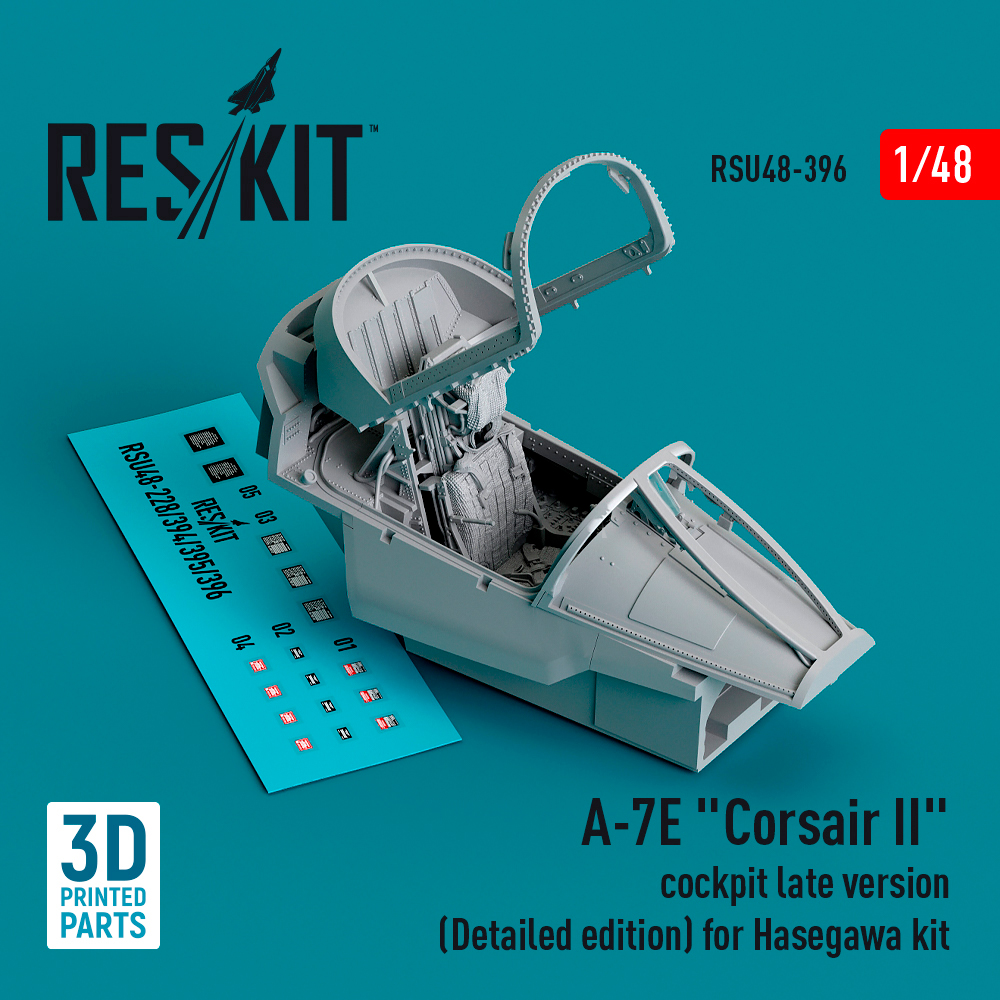 1/48 A-7E Corsair II cockpit late version detailed