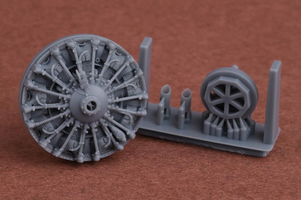 1/72 Finnish Brewster B-239 Engine&Exhaust Set