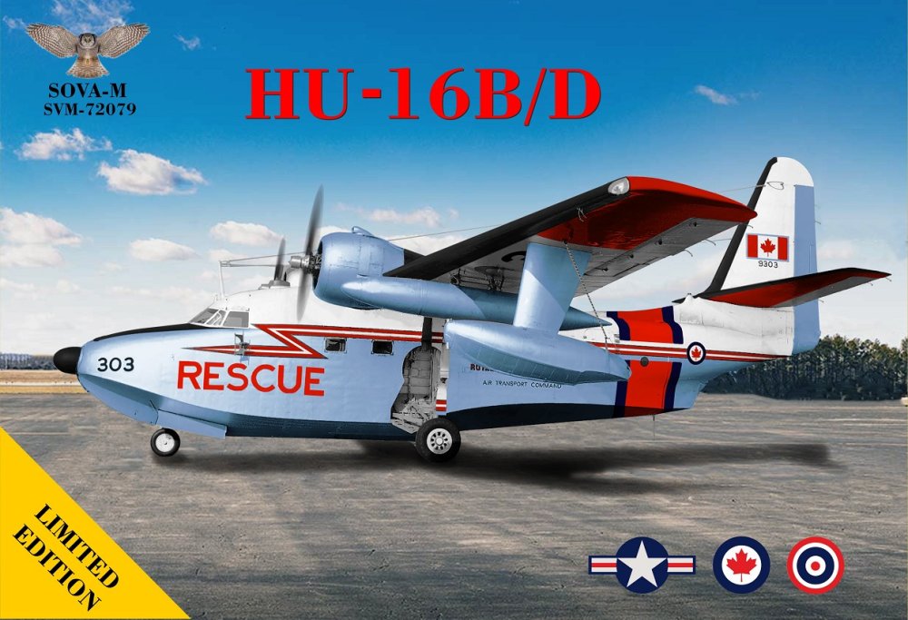 1/72 HU-16B/D Albatross (US Navy,Thailand,Canada)